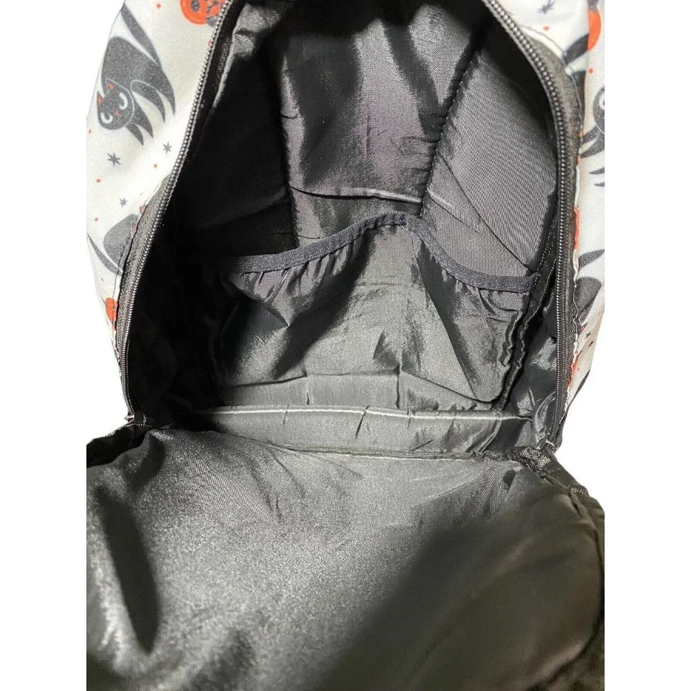 Backwoods Halloween Backpack Bag Black‎ Cat Pumpkin Jack O Lantern Bookbag